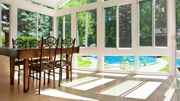 Waukesha all season four season and three season sunrooms