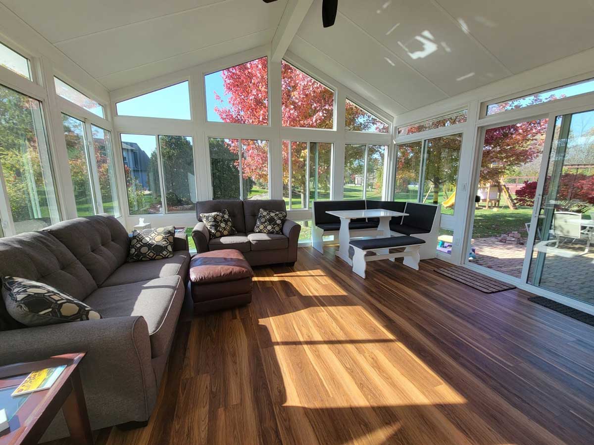 Sunlight in a sunroom